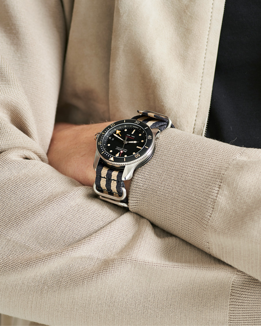 Herren | Fine watches | Bremont | S302 Supermarine GMT Nato 40mm Black Dial