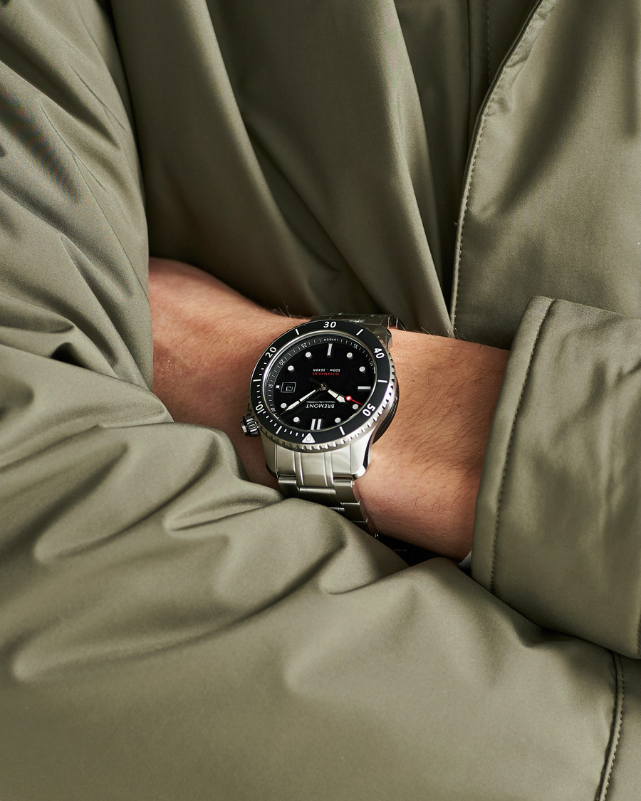 Herren | Fine watches | Bremont | S500 Supermarine 43mm Steel Bracelet Black Dial