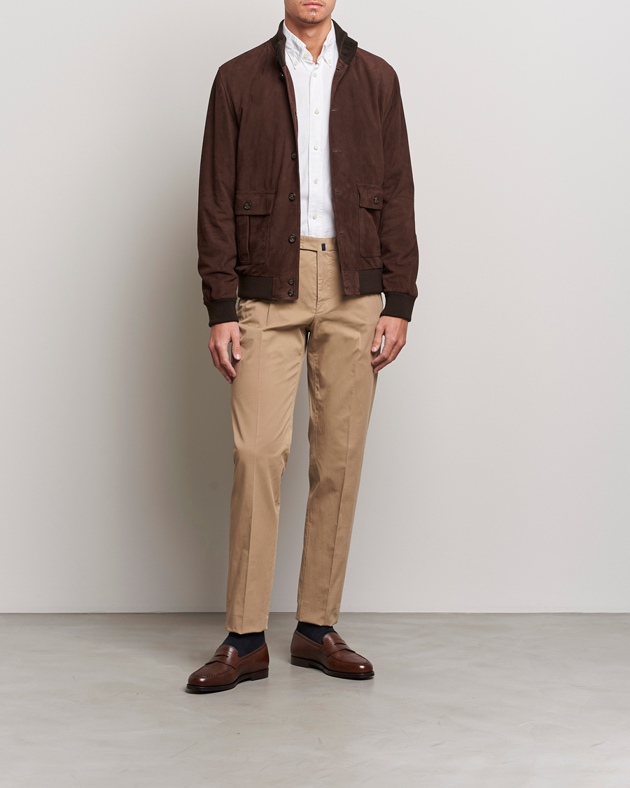 Herren | Hosen | Incotex | Regular Fit Comfort Chinos Beige