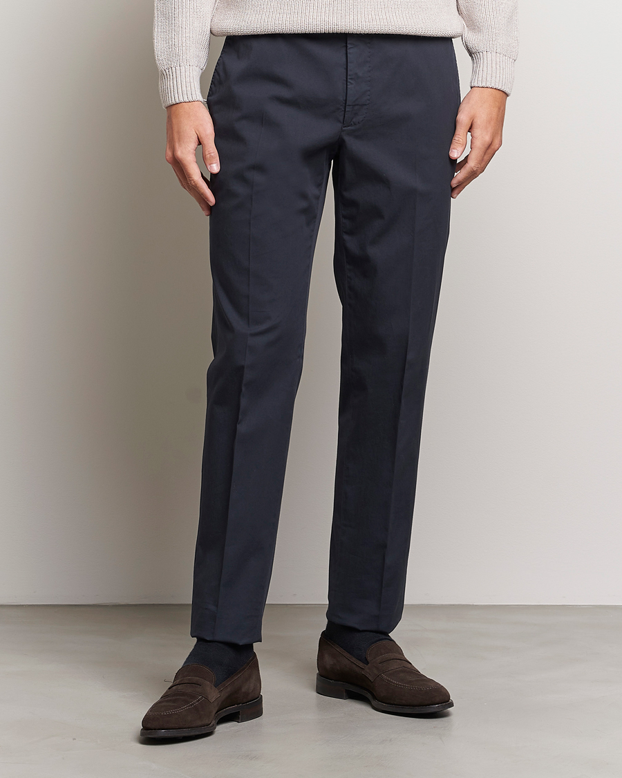 Herren | Chinos | Incotex | Regular Fit Comfort Chinos Navy