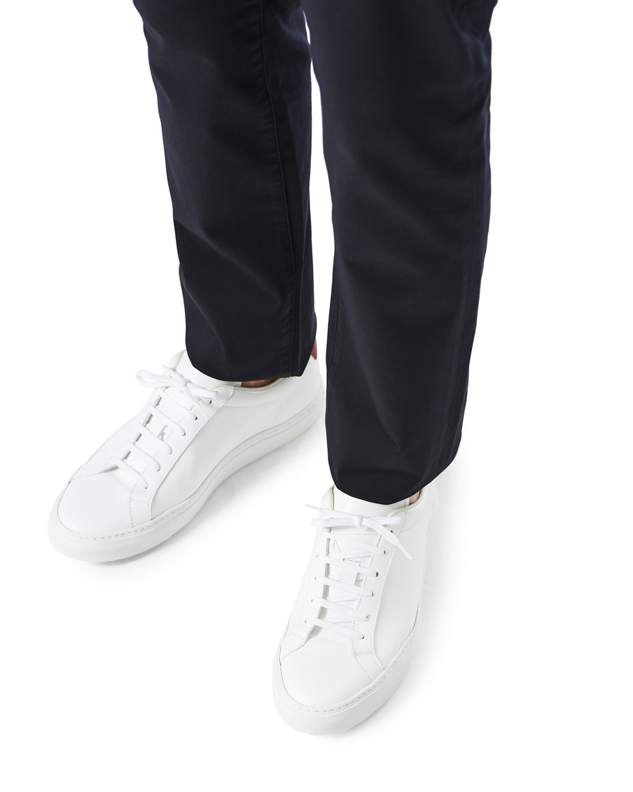Herren | Common Projects Retro Low Sneaker White/Red | Common Projects | Retro Low Sneaker White/Red
