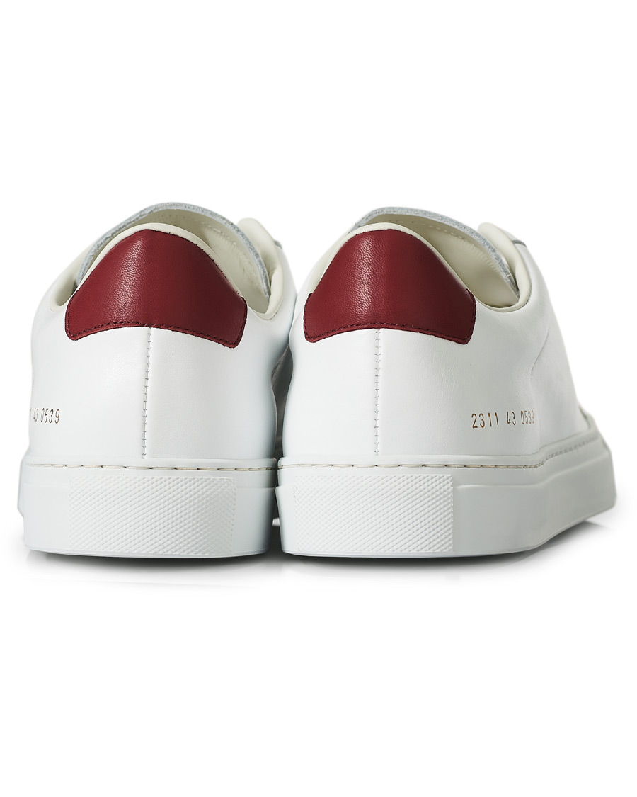 Herren | Common Projects Retro Low Sneaker White/Red | Common Projects | Retro Low Sneaker White/Red