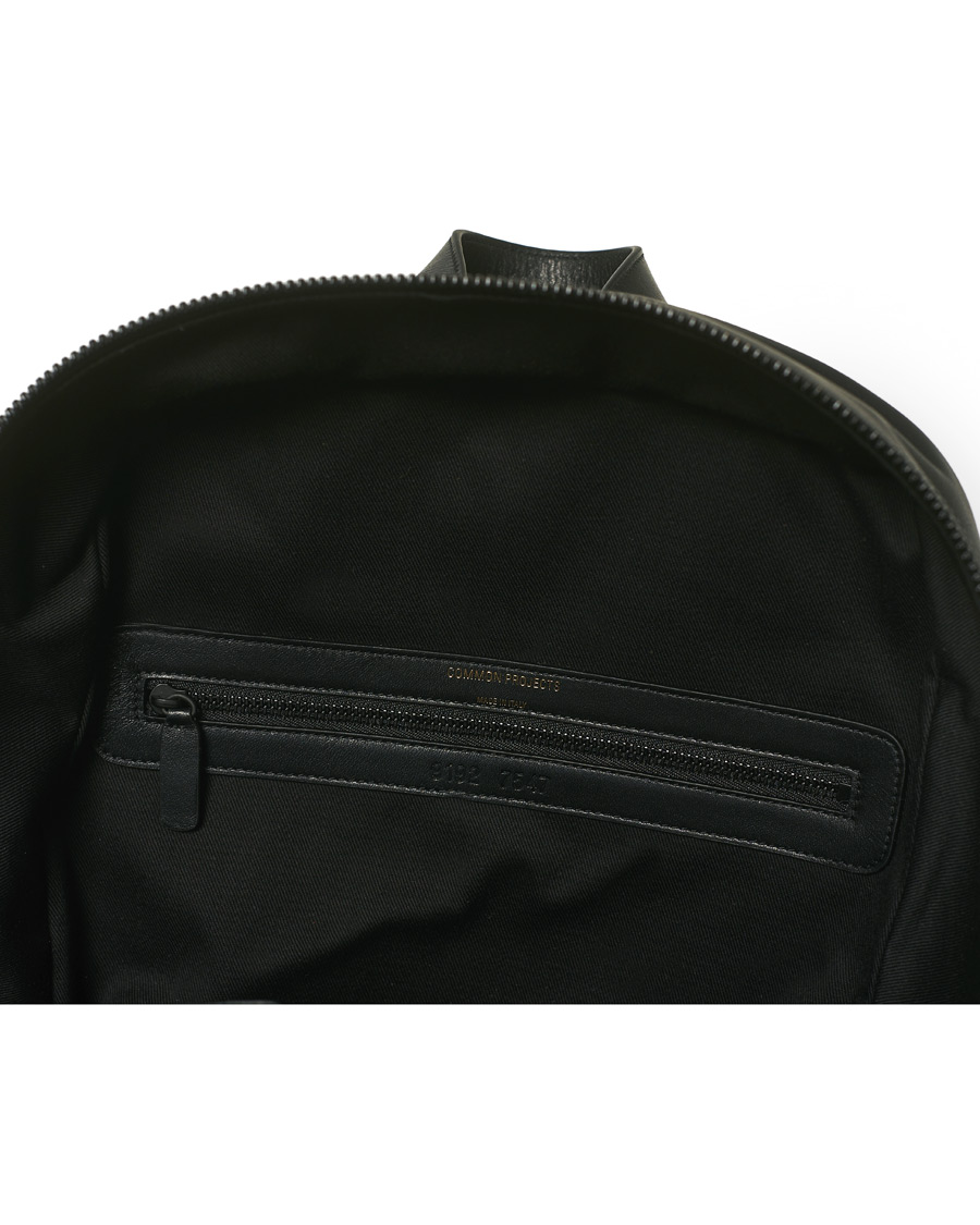 Herren | Common Projects Pebbled Nappa Leather Backpack Black | Common Projects | Pebbled Nappa Leather Backpack Black