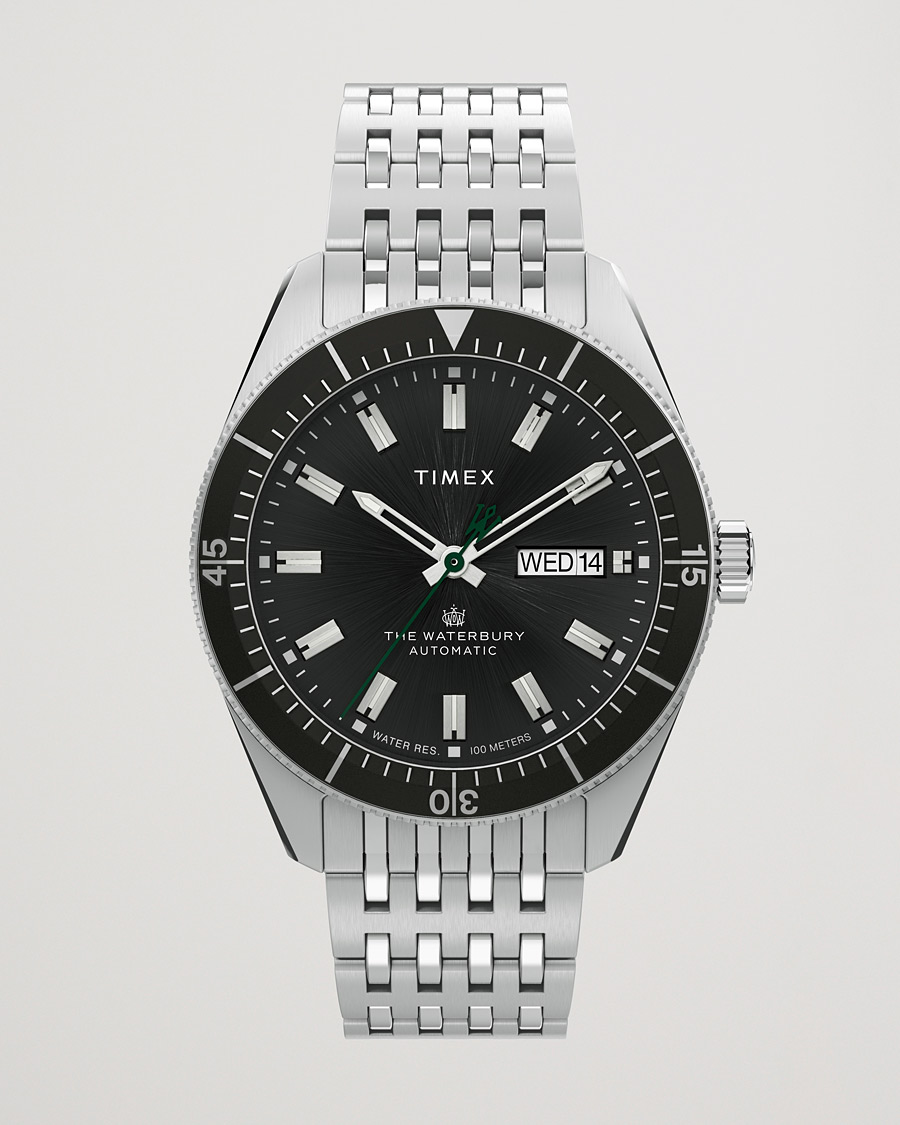 Herren | Timex Waterbury Diver Automatic 40mm Steel/Black Dial | Timex | Waterbury Diver Automatic 40mm Steel/Black Dial