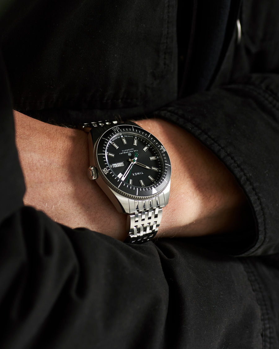Herren | Uhren | Timex | Waterbury Diver Automatic 40mm Steel/Black Dial