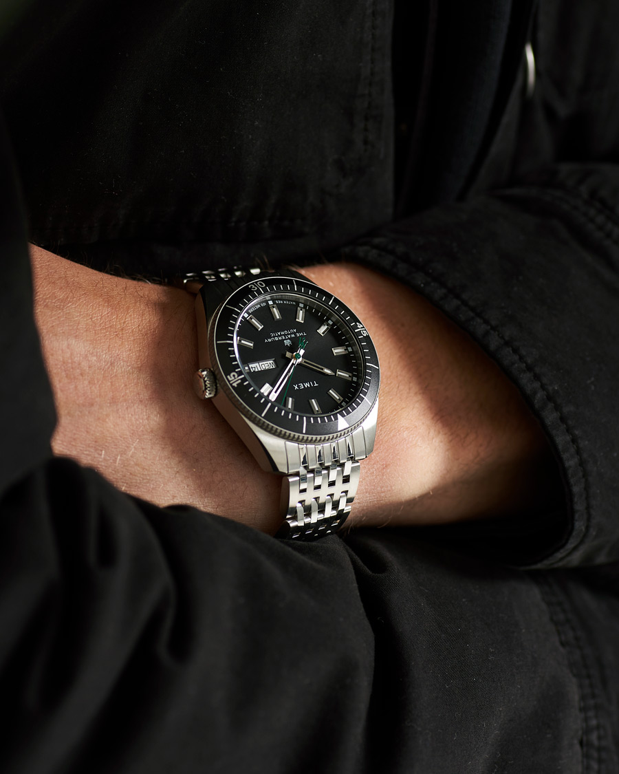 Herren | Timex Waterbury Diver Automatic 40mm Steel/Black Dial | Timex | Waterbury Diver Automatic 40mm Steel/Black Dial