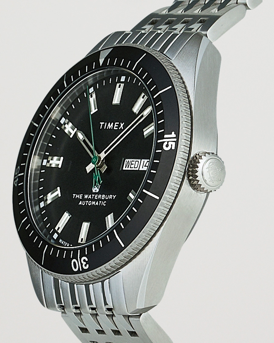 Herren | Timex Waterbury Diver Automatic 40mm Steel/Black Dial | Timex | Waterbury Diver Automatic 40mm Steel/Black Dial