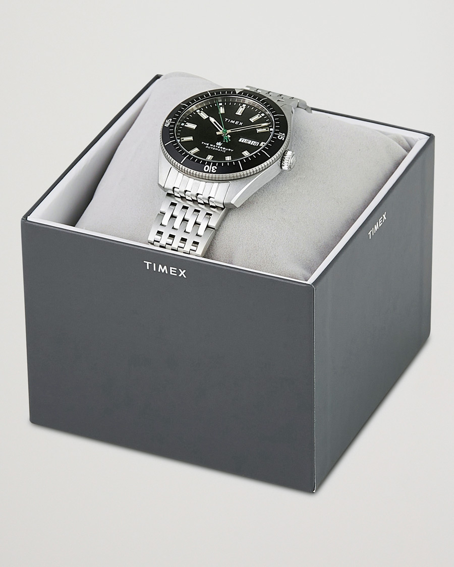 Herren | Timex Waterbury Diver Automatic 40mm Steel/Black Dial | Timex | Waterbury Diver Automatic 40mm Steel/Black Dial