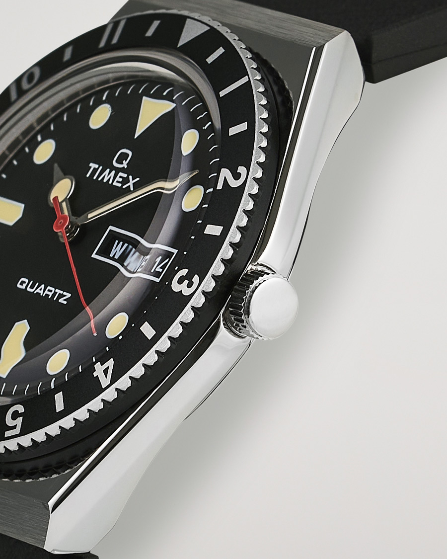 Herren | Uhren | Timex | Q Diver 38mm Rubber Strap Black