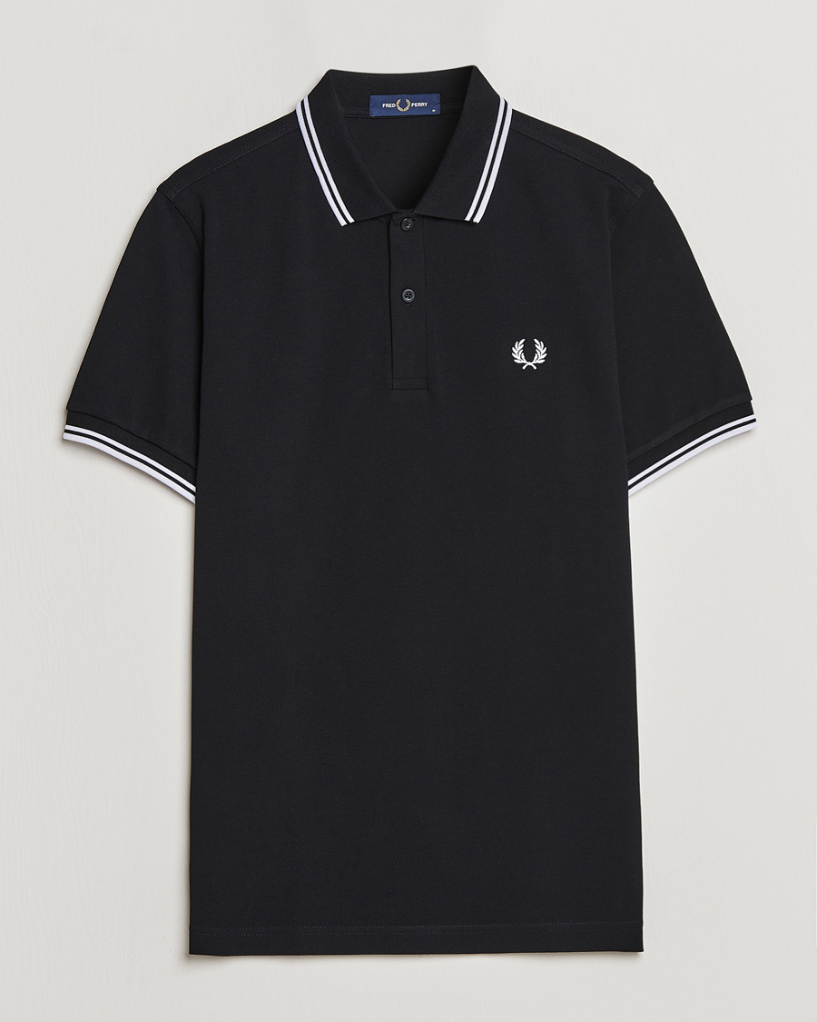 Herren |  | Fred Perry | Twin Tipped Polo Shirt Black
