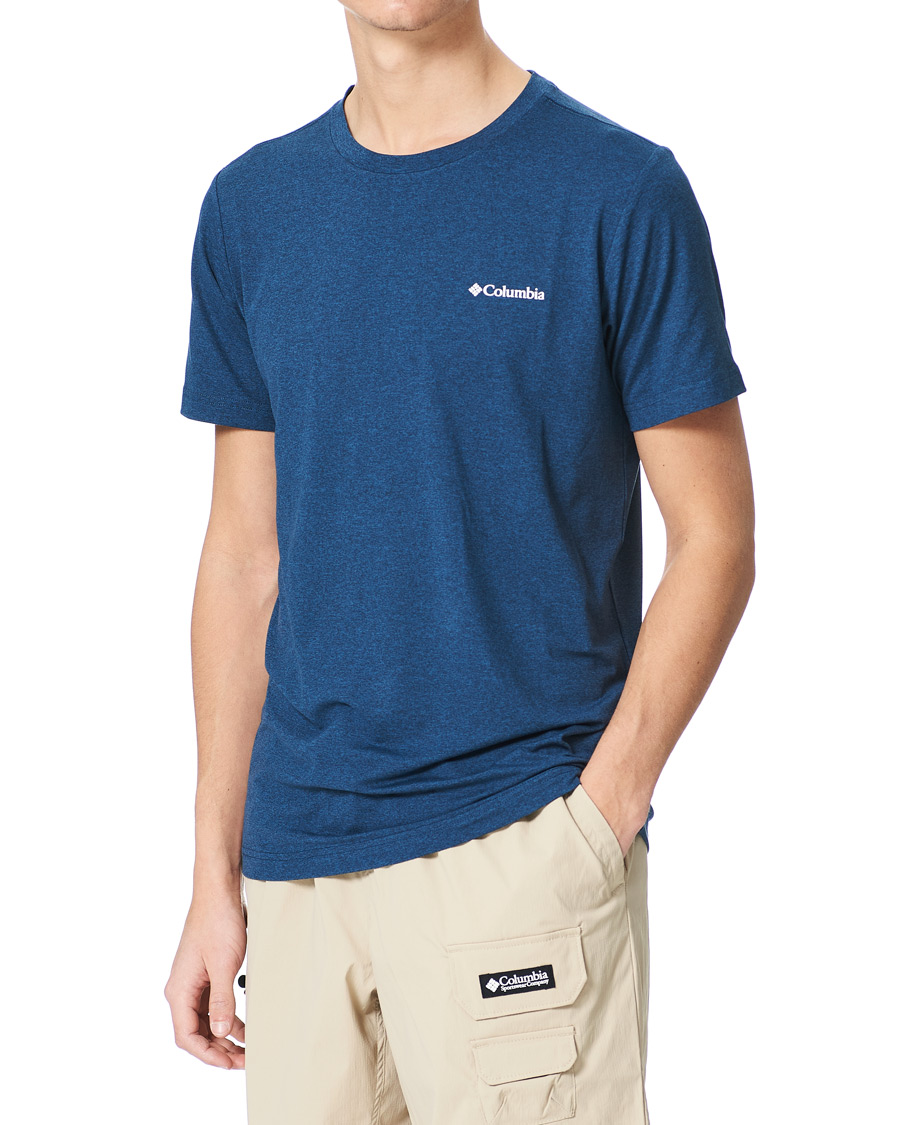 Herren | T-Shirts | Columbia | Tech Trail Graphic Tee Collegiate Navy