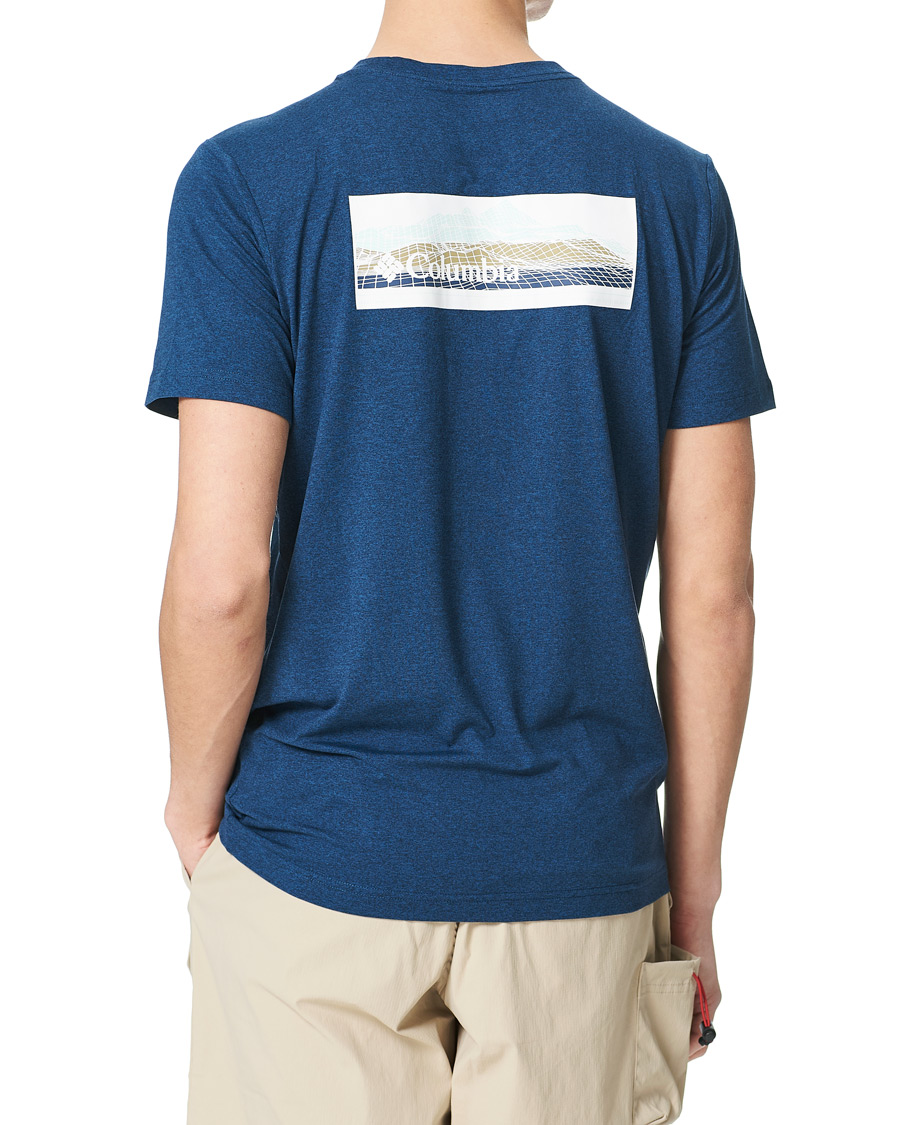 Herren | T-Shirts | Columbia | Tech Trail Graphic Tee Collegiate Navy
