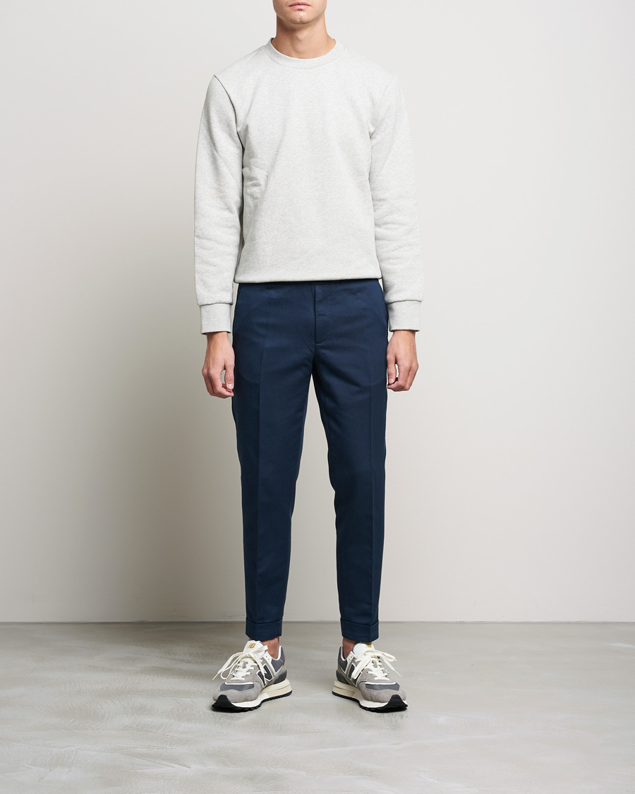 Herren | Hosen | Filippa K | Terry Linen Trousers Navy