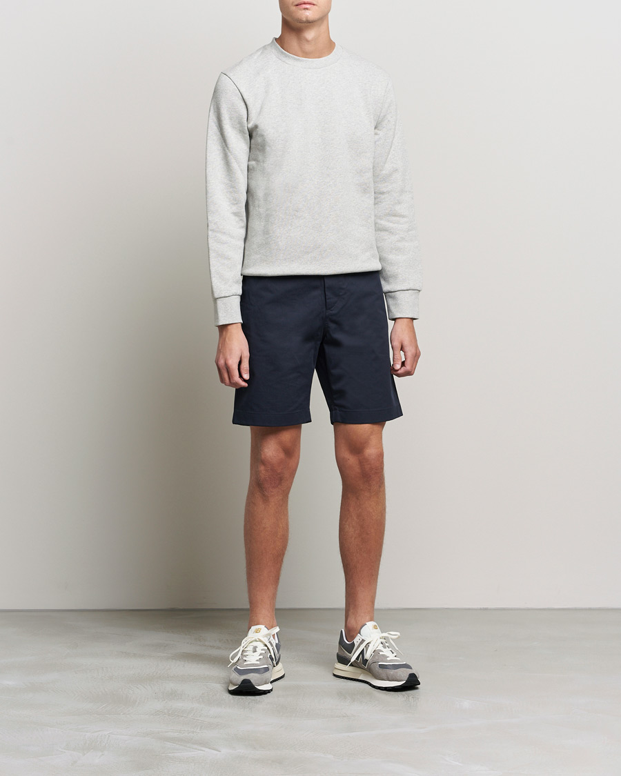 Herren | Shorts | Filippa K | Flynn Cotton Shorts Navy