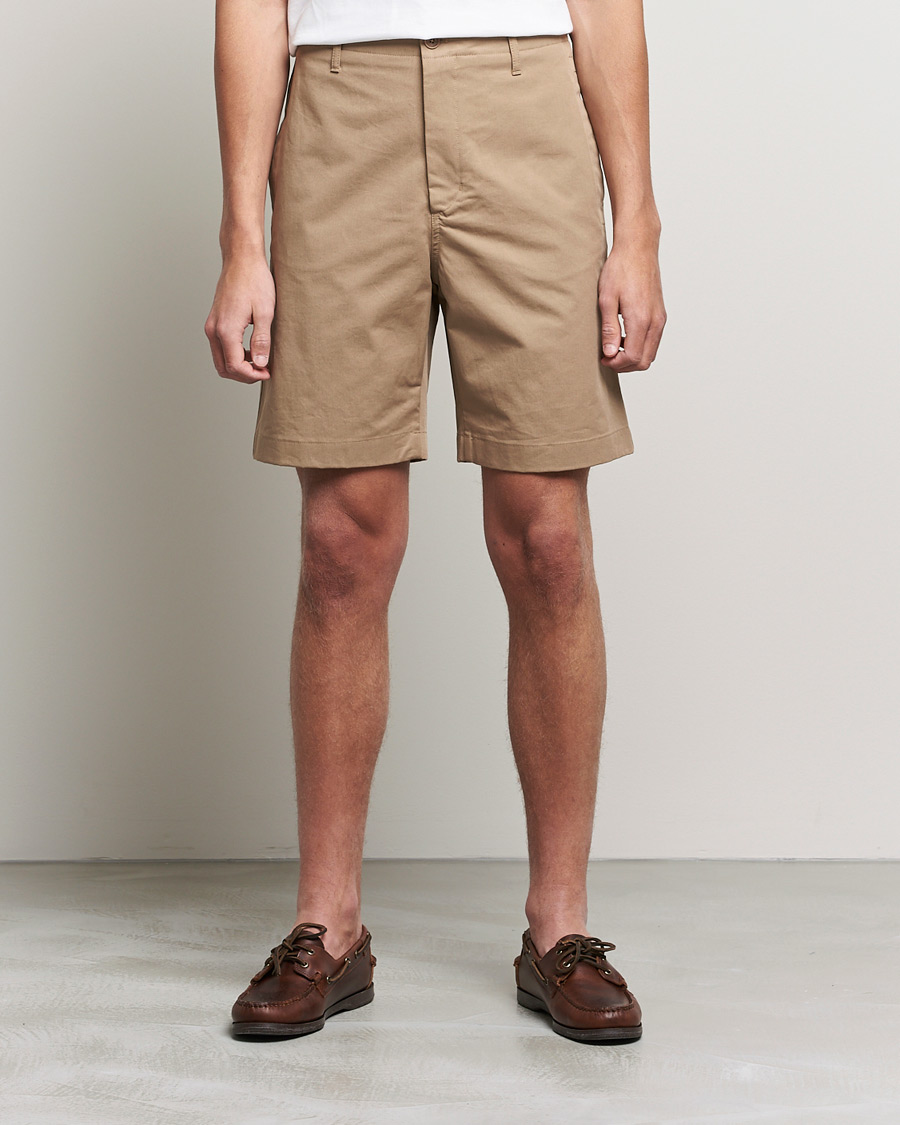 Herren | Chinoshorts | Filippa K | Flynn Cotton Shorts Dark Khaki