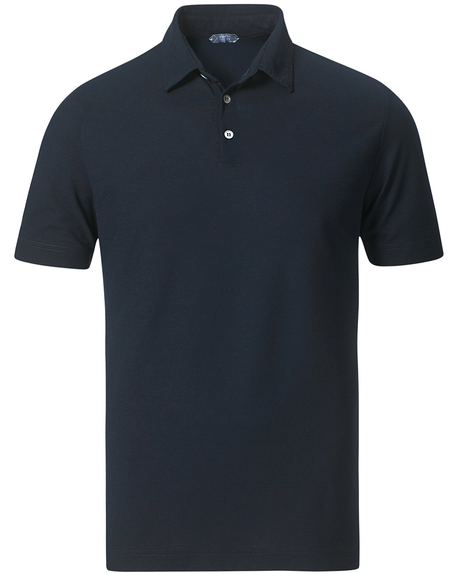Herren | Poloshirts | Zanone | Ice Cotton Short Sleeve Polo Navy