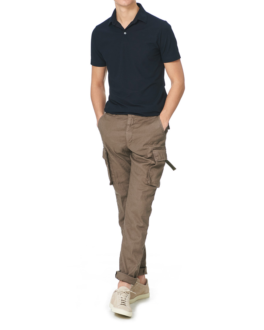 Herren | Poloshirts | Zanone | Ice Cotton Short Sleeve Polo Navy