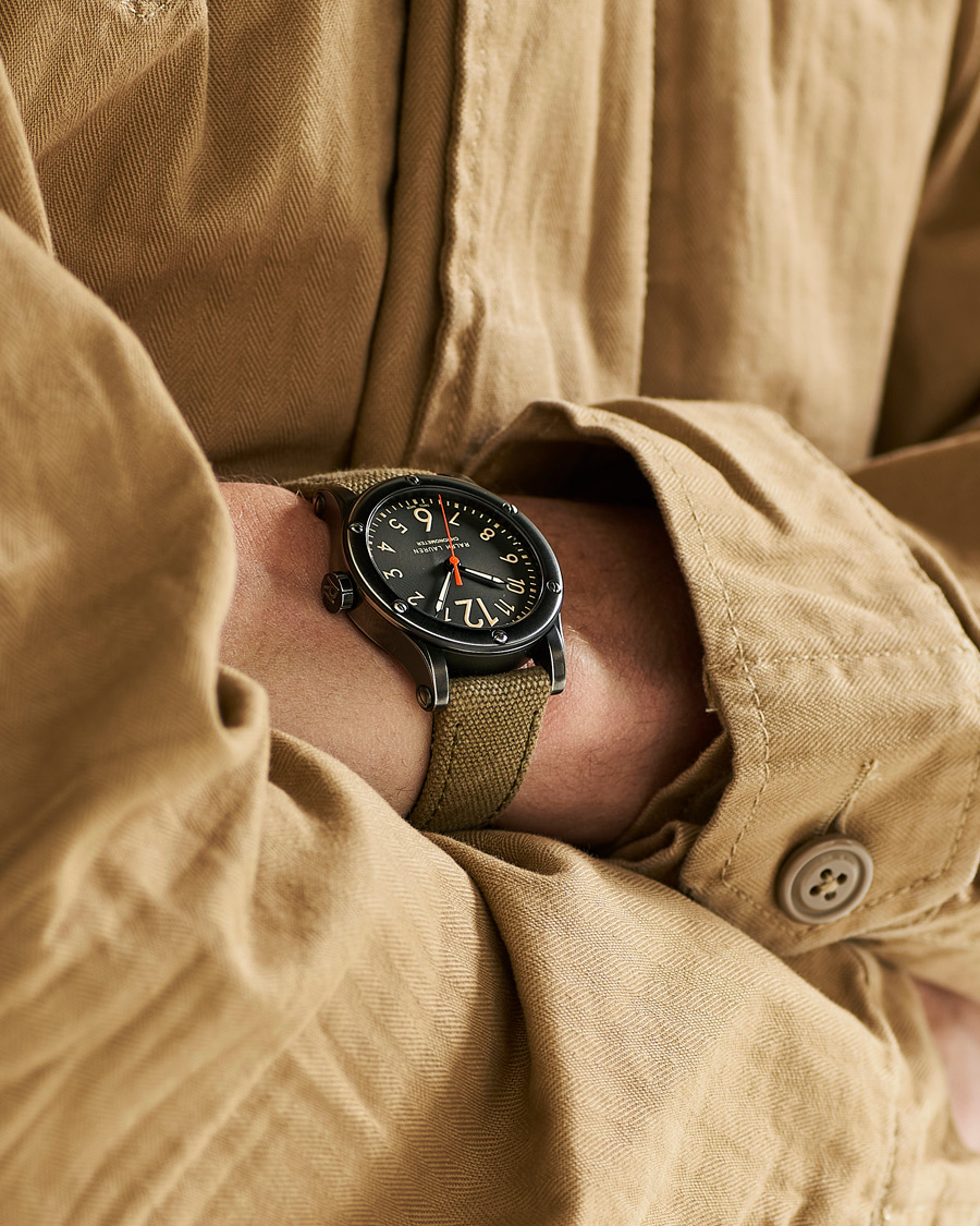 Herren | Uhren | Polo Ralph Lauren | 39mm Safari Chronometer Black Steel/Canvas Strap