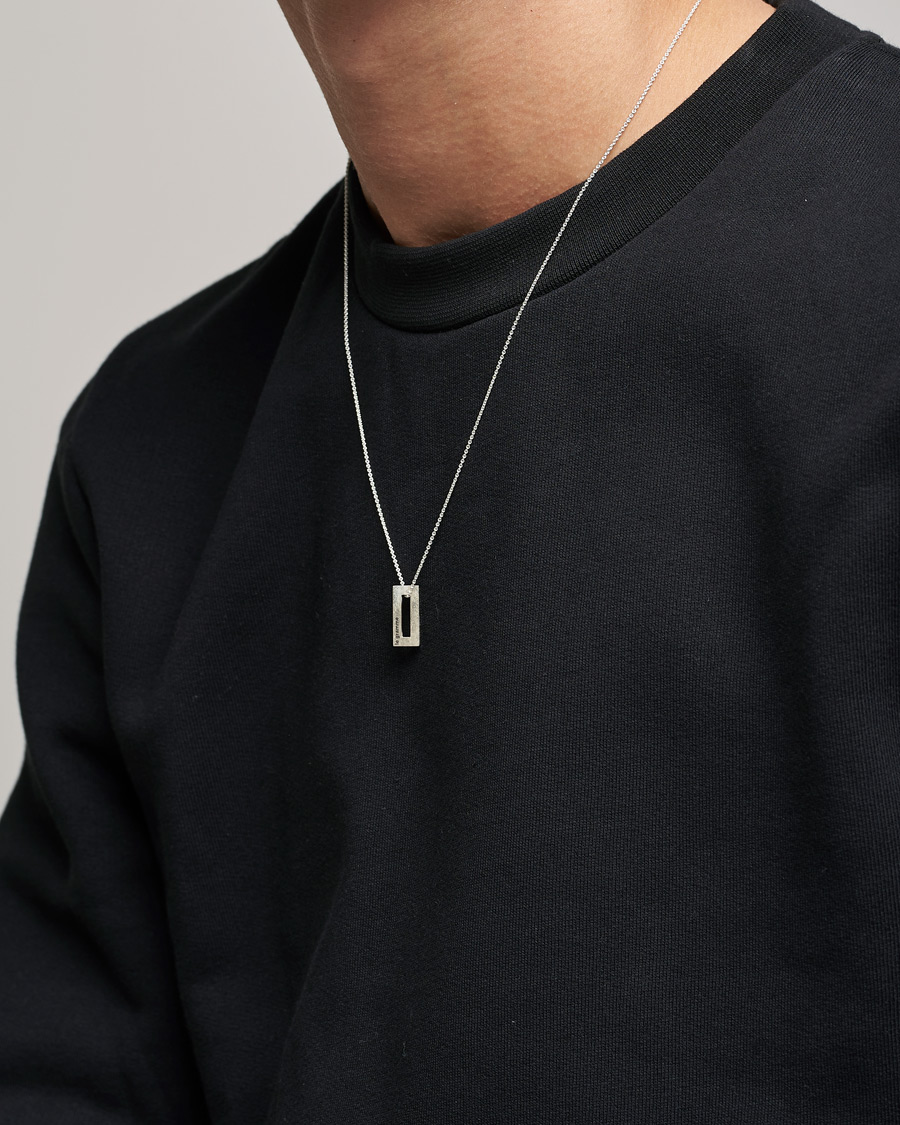 Herren | Accessoires | LE GRAMME | Rectangular Necklace Le 1.5 Sterling Silver