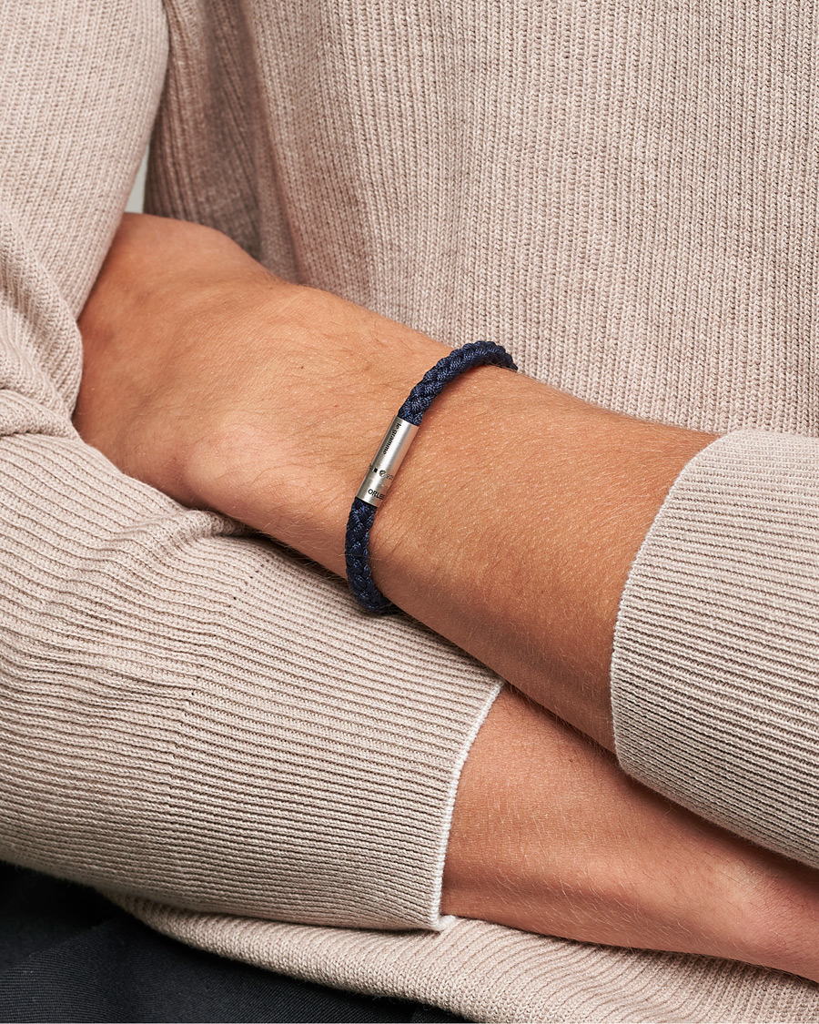 Herren | LE GRAMME X Orlebar Brown Nato Bracelet Navy/Sterling Silver | LE GRAMME | X Orlebar Brown Nato Bracelet Navy/Sterling Silver