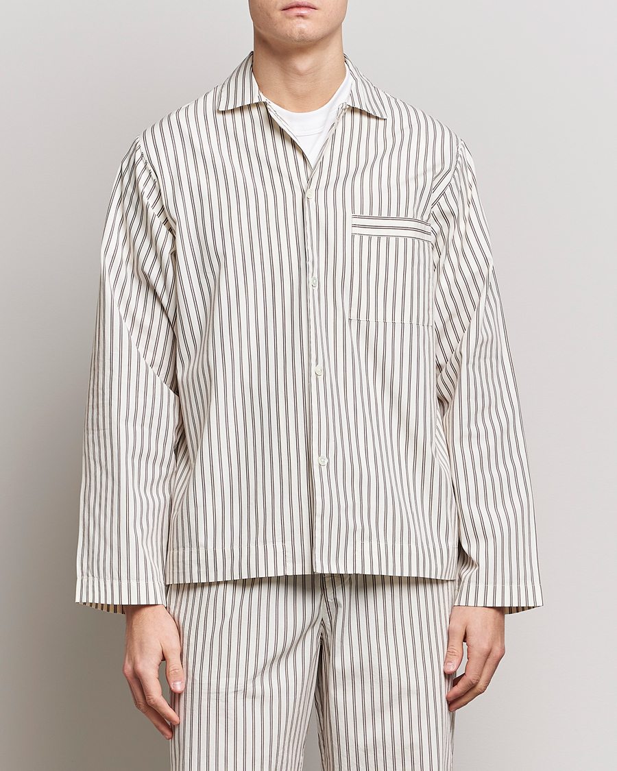 Men |  | Tekla | Poplin Pyjama Shirt Hopper Stripes