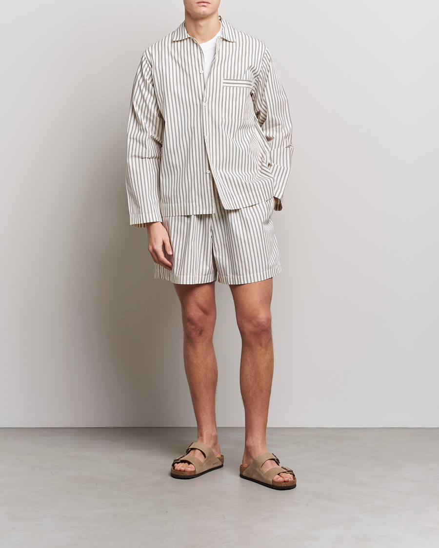 Herren | Schlafanzüge & Bademäntel | Tekla | Poplin Pyjama Shorts Hopper Stripes