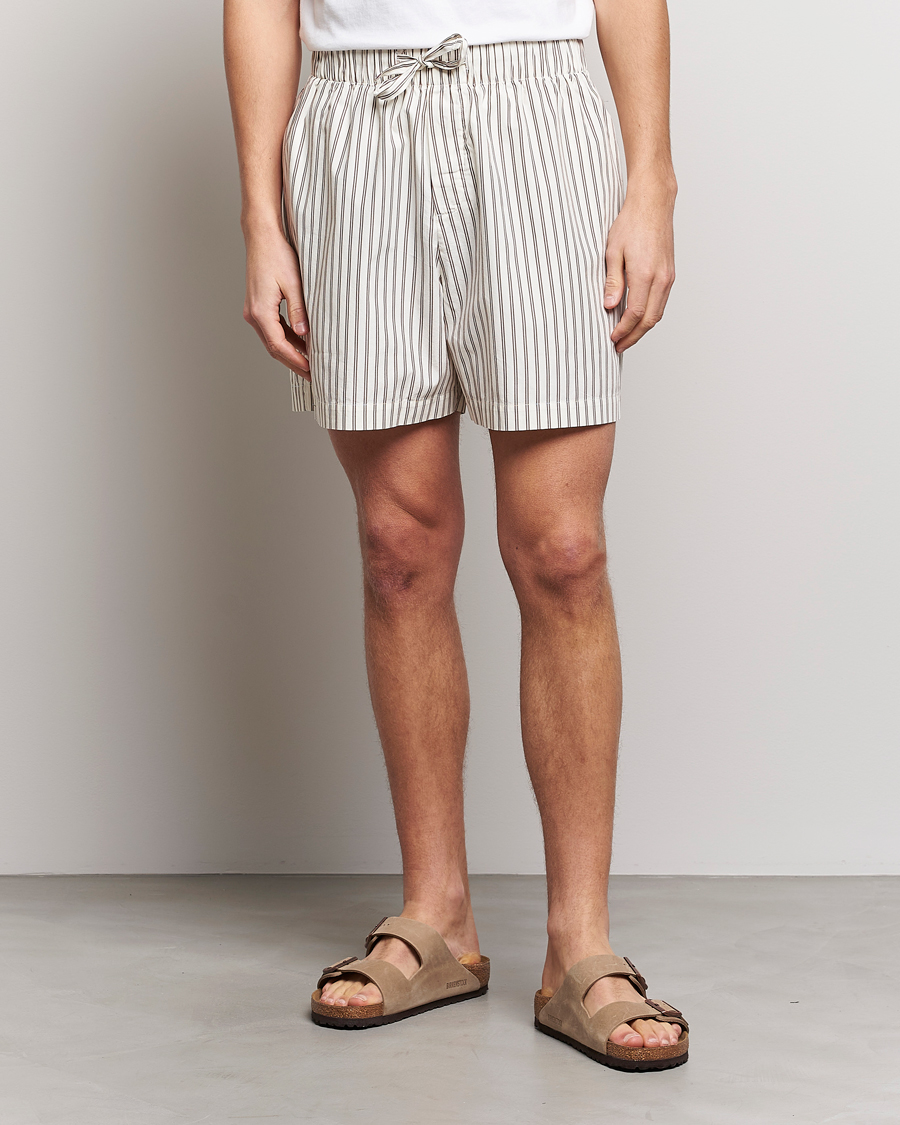 Herren | Schlafanzüge & Bademäntel | Tekla | Poplin Pyjama Shorts Hopper Stripes