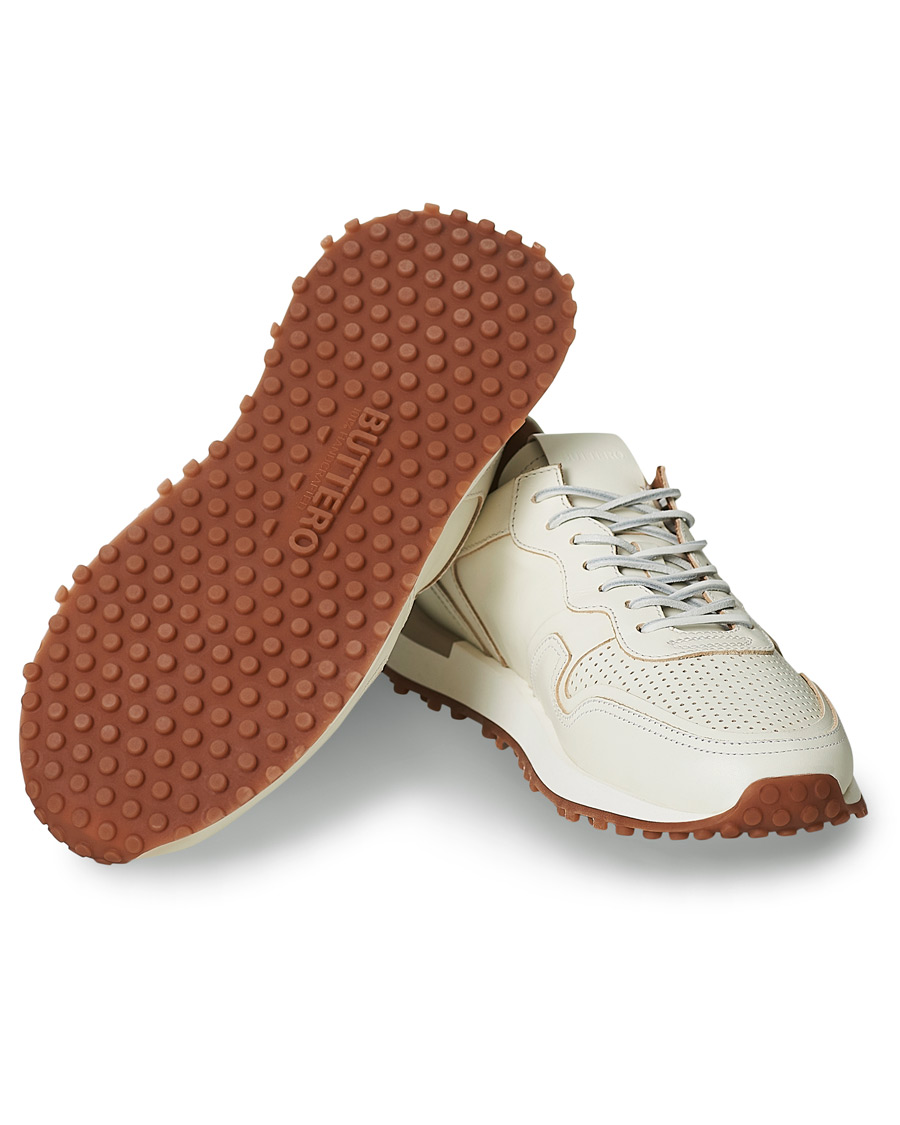 Herren | Buttero Futura Calf Leather Sneaker Off White | Buttero | Futura Calf Leather Sneaker Off White