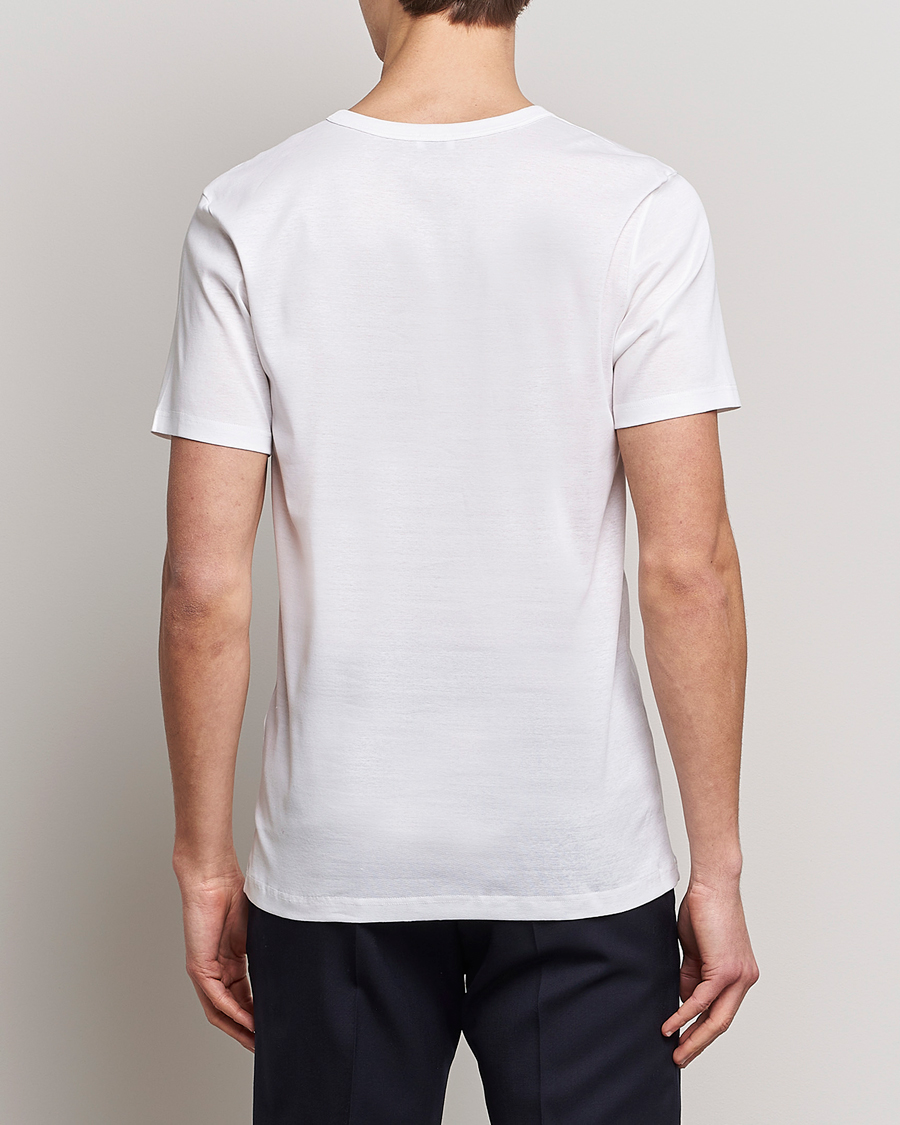 Herren | T-Shirts | Zimmerli of Switzerland | Mercerized Cotton Crew Neck T-Shirt White