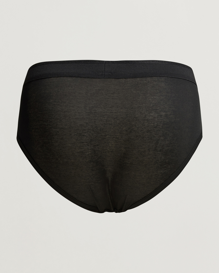 Herr |  | Zimmerli of Switzerland | Mercerized Cotton Briefs Black