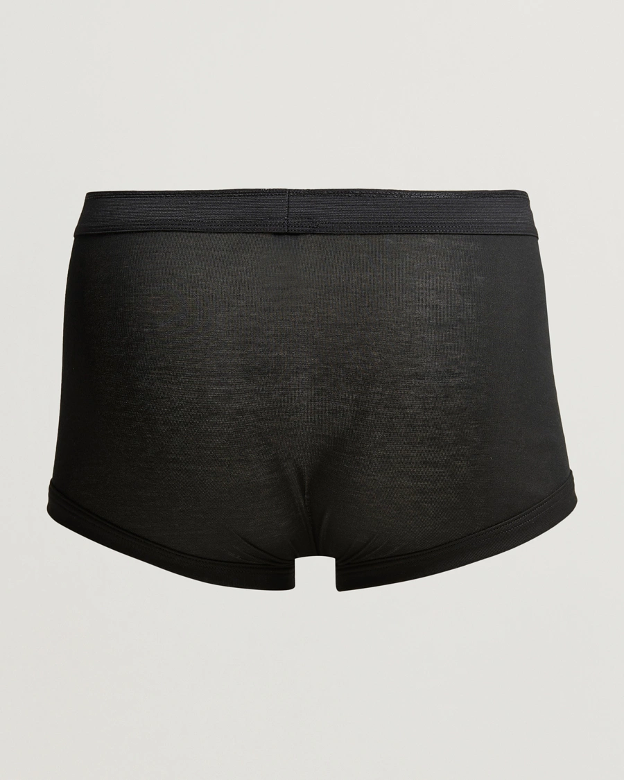 Herren | Unterwäsche | Zimmerli of Switzerland | Mercerized Cotton Boxer Briefs Black
