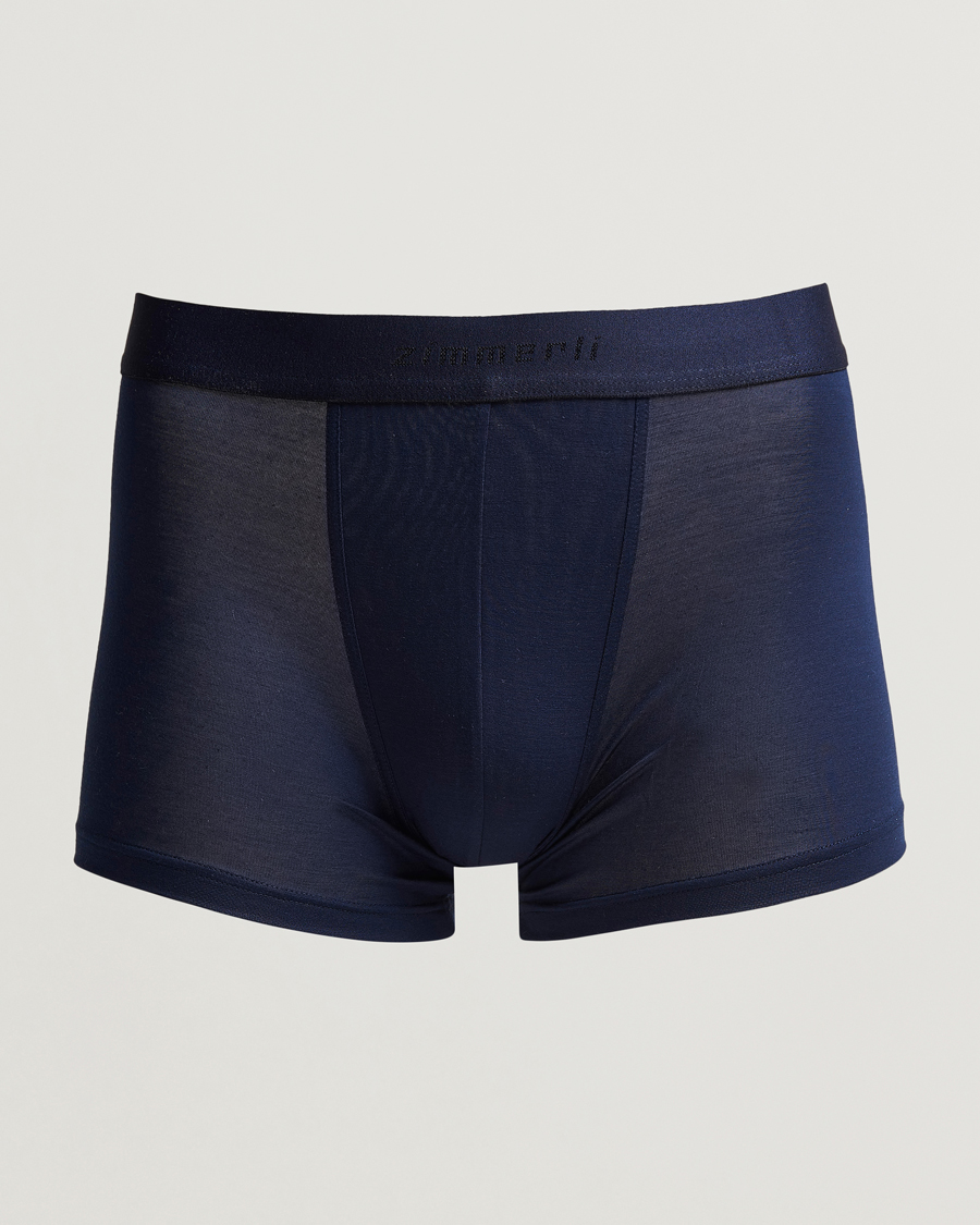 Herren | Unterwäsche | Zimmerli of Switzerland | Micro Modal Boxer Briefs Navy