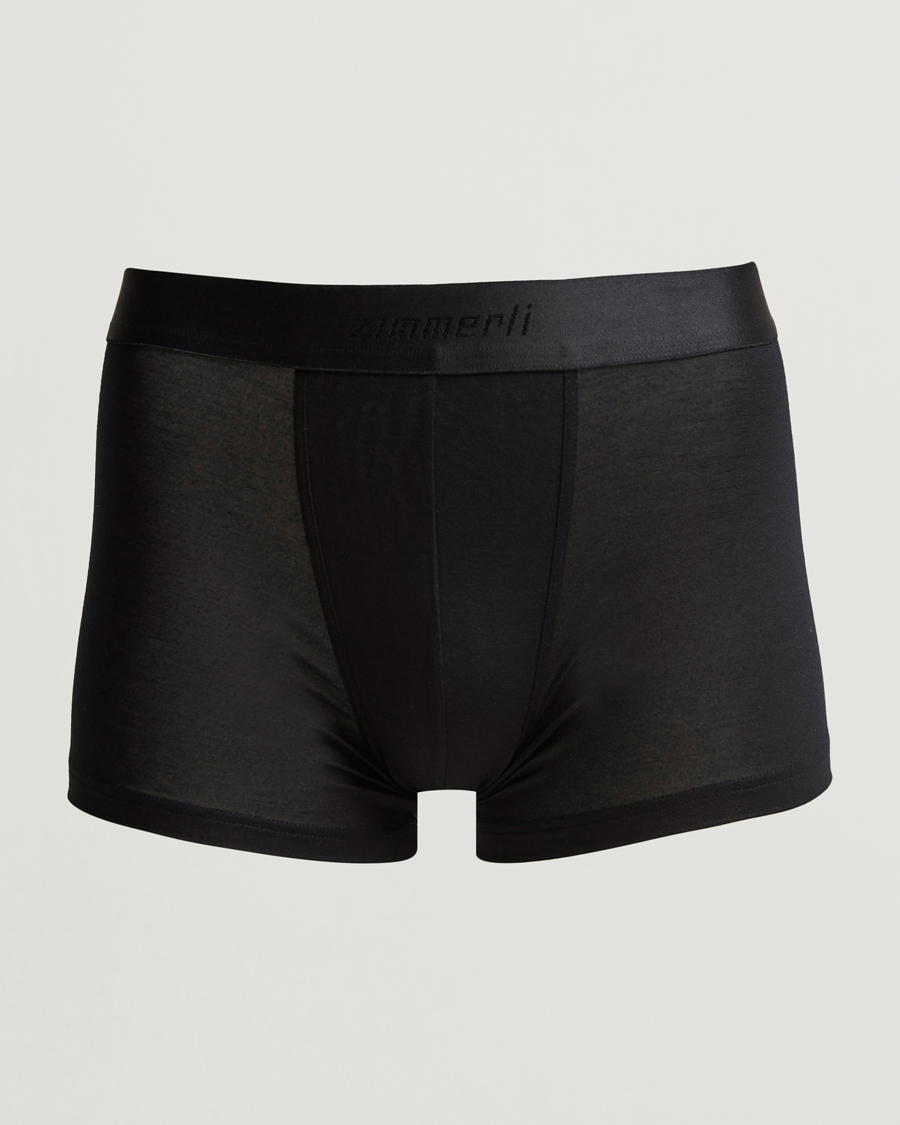 Herren | Unterwäsche | Zimmerli of Switzerland | Micro Modal Boxer Briefs Black