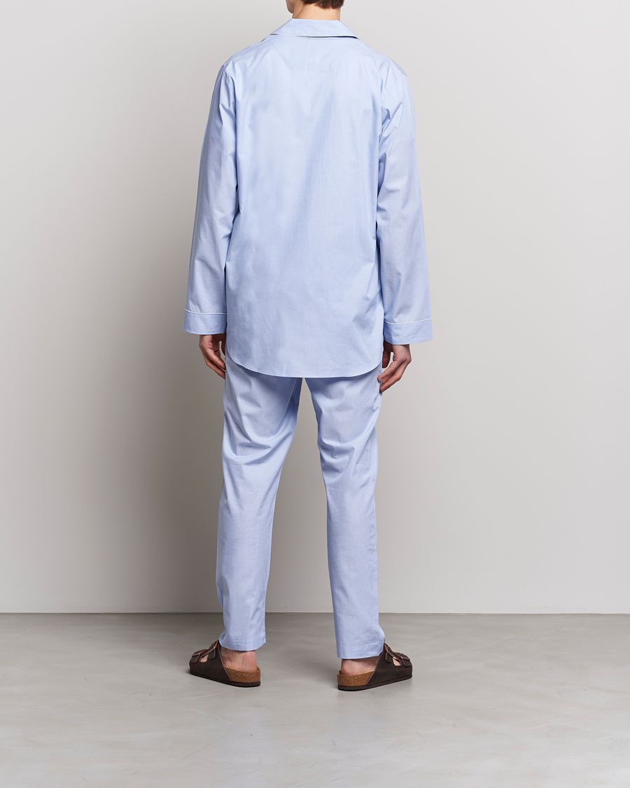 Herren | Schlafanzüge & Bademäntel | Zimmerli of Switzerland | Mercerized Cotton Pyjamas Light Blue