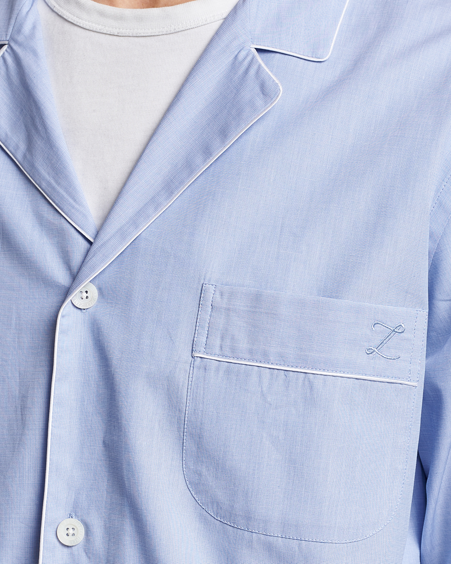 Herren | Schlafanzüge & Bademäntel | Zimmerli of Switzerland | Mercerized Cotton Pyjamas Light Blue