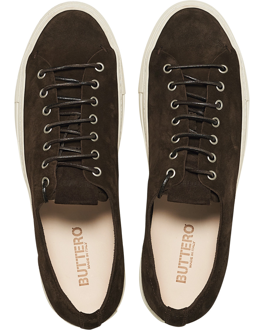 Herren | Buttero Suede Sneaker Dark Brown | Buttero | Suede Sneaker Dark Brown