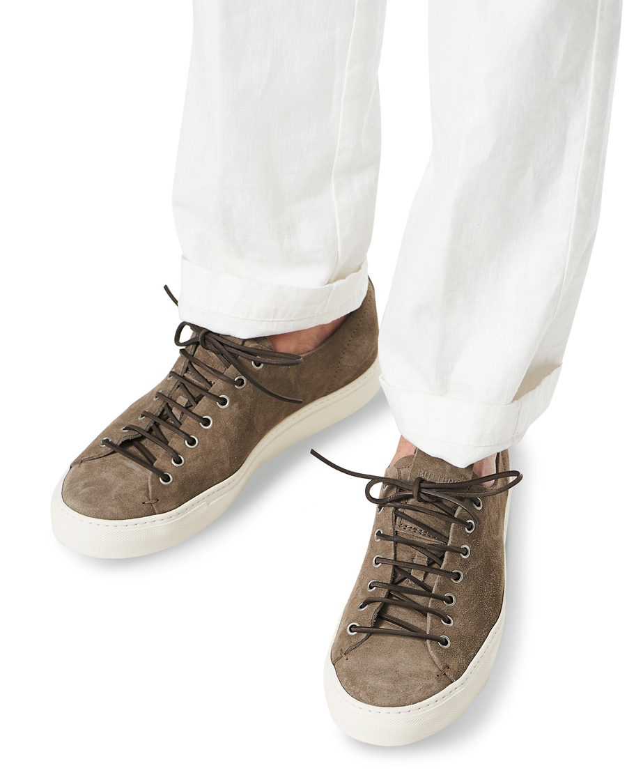 Herren | Buttero Suede Sneaker Taupe | Buttero | Suede Sneaker Taupe