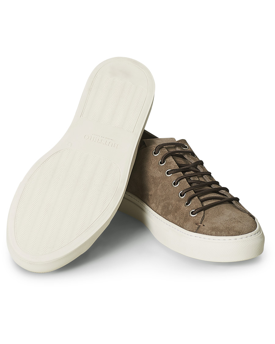 Herren | Buttero Suede Sneaker Taupe | Buttero | Suede Sneaker Taupe