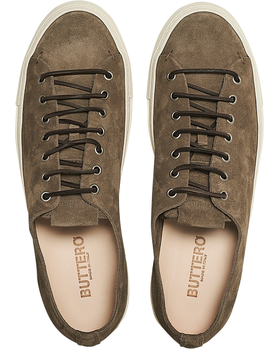 Herren | Buttero Suede Sneaker Taupe | Buttero | Suede Sneaker Taupe