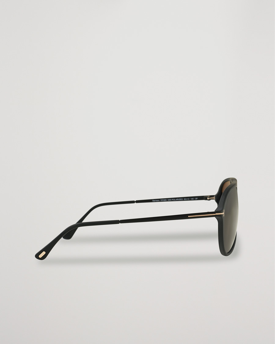 Herren | Sonnenbrillen | Tom Ford | Samson Polarized Sunglasses Matte Black/Smoke