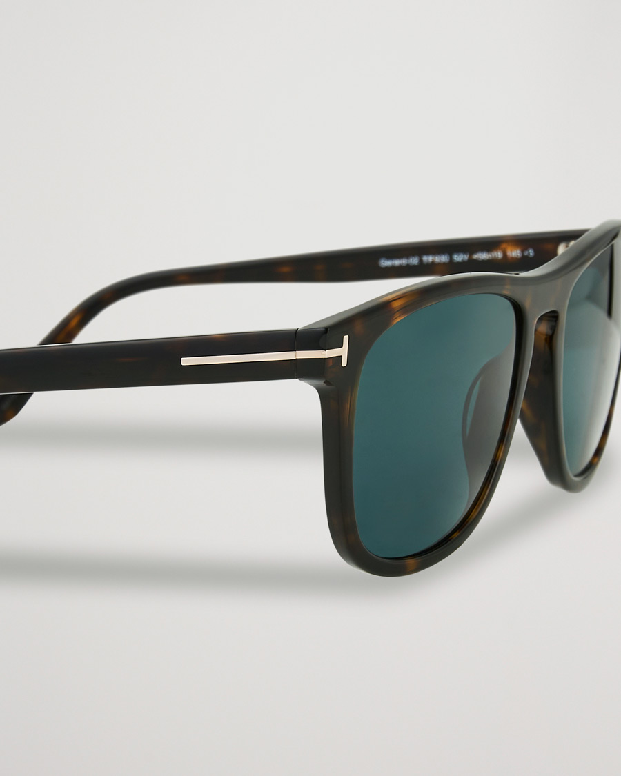 Herren | Tom Ford Gerard Sunglasses Dark Havana/Blue | Tom Ford | Gerard Sunglasses Dark Havana/Blue