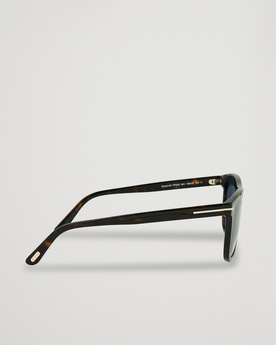 Herren | Tom Ford Gerard Sunglasses Dark Havana/Blue | Tom Ford | Gerard Sunglasses Dark Havana/Blue