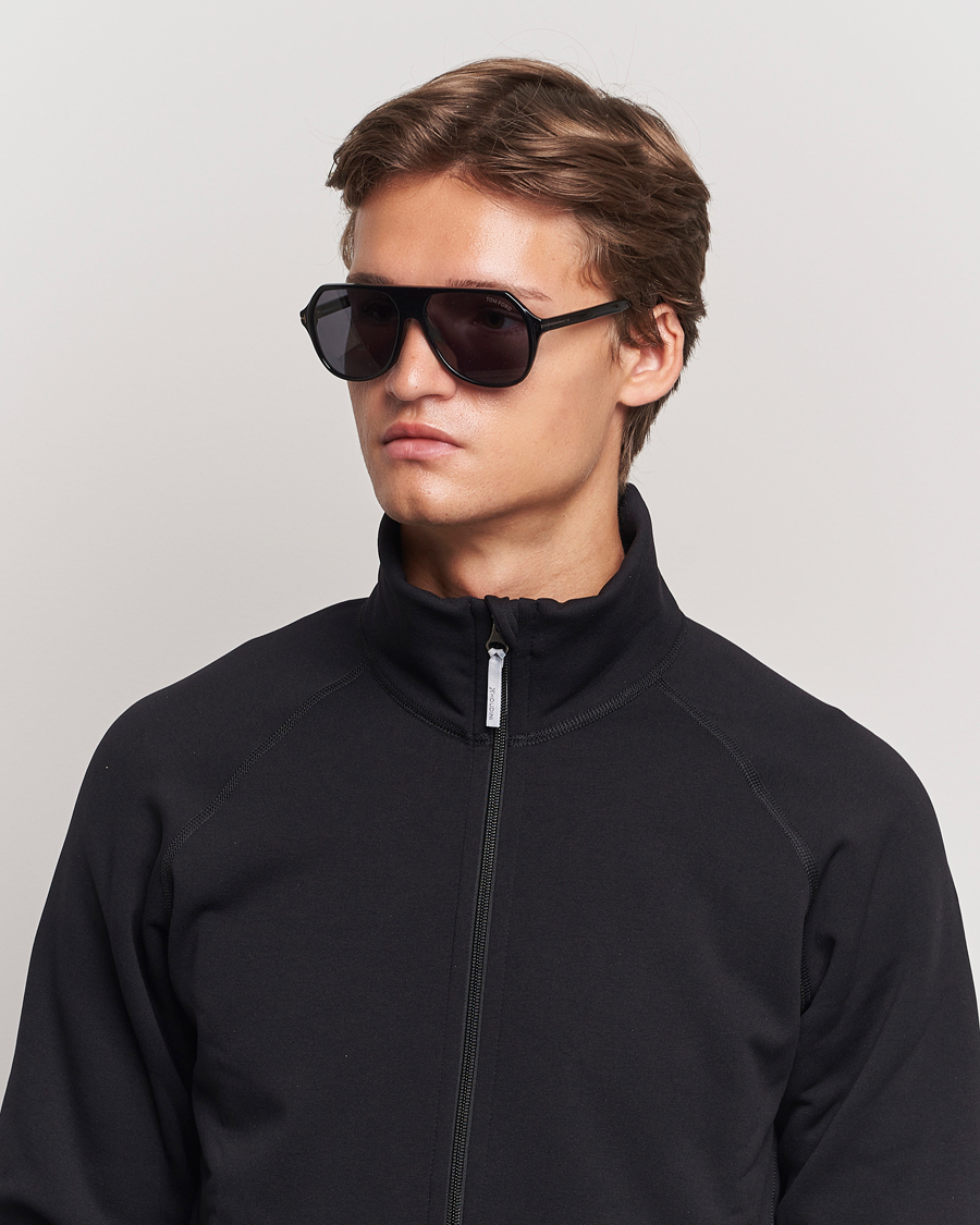 Herren | | Tom Ford | Hayes Sunglasses Shiny Black/Smoke
