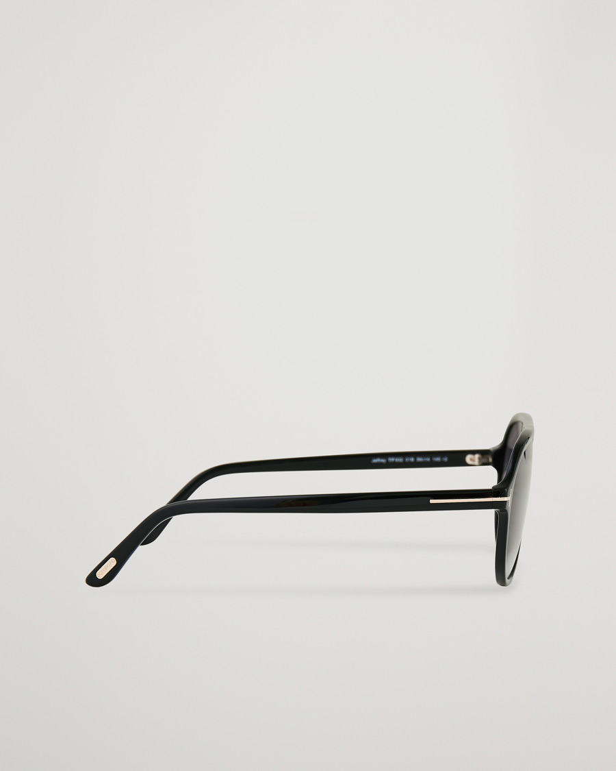 Herren | Sonnenbrillen | Tom Ford | Jeffrey Sunglasses Shiny Black/Gradient Smoke