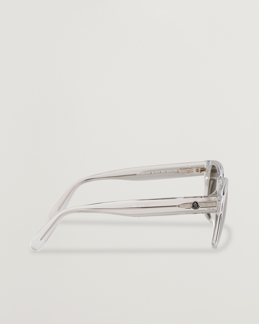 Herren | Moncler Lunettes Arcsecond Sunglasses Crystal/Green Mirror | Moncler Lunettes | Arcsecond Sunglasses Crystal/Green Mirror