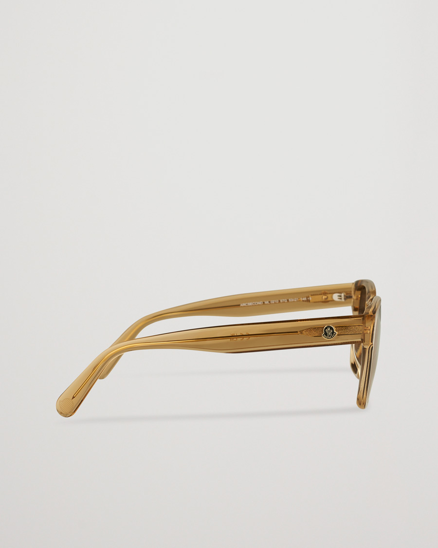 Herren | Moncler Lunettes Arcsecond Sunglasses Shiny Beige/Brown | Moncler Lunettes | Arcsecond Sunglasses Shiny Beige/Brown