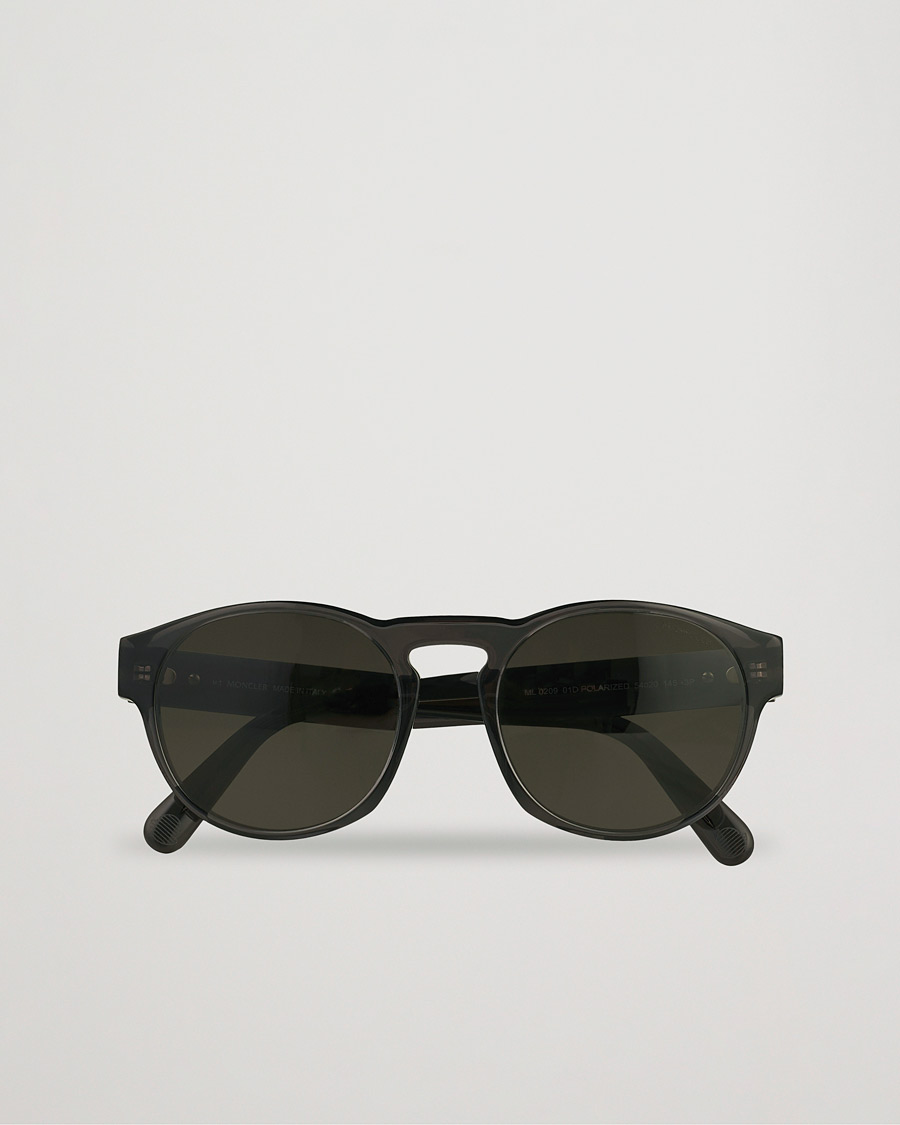 Herren |  | Moncler Lunettes | ML0209 Polarized Sunglasses Shiny Black/Smoke