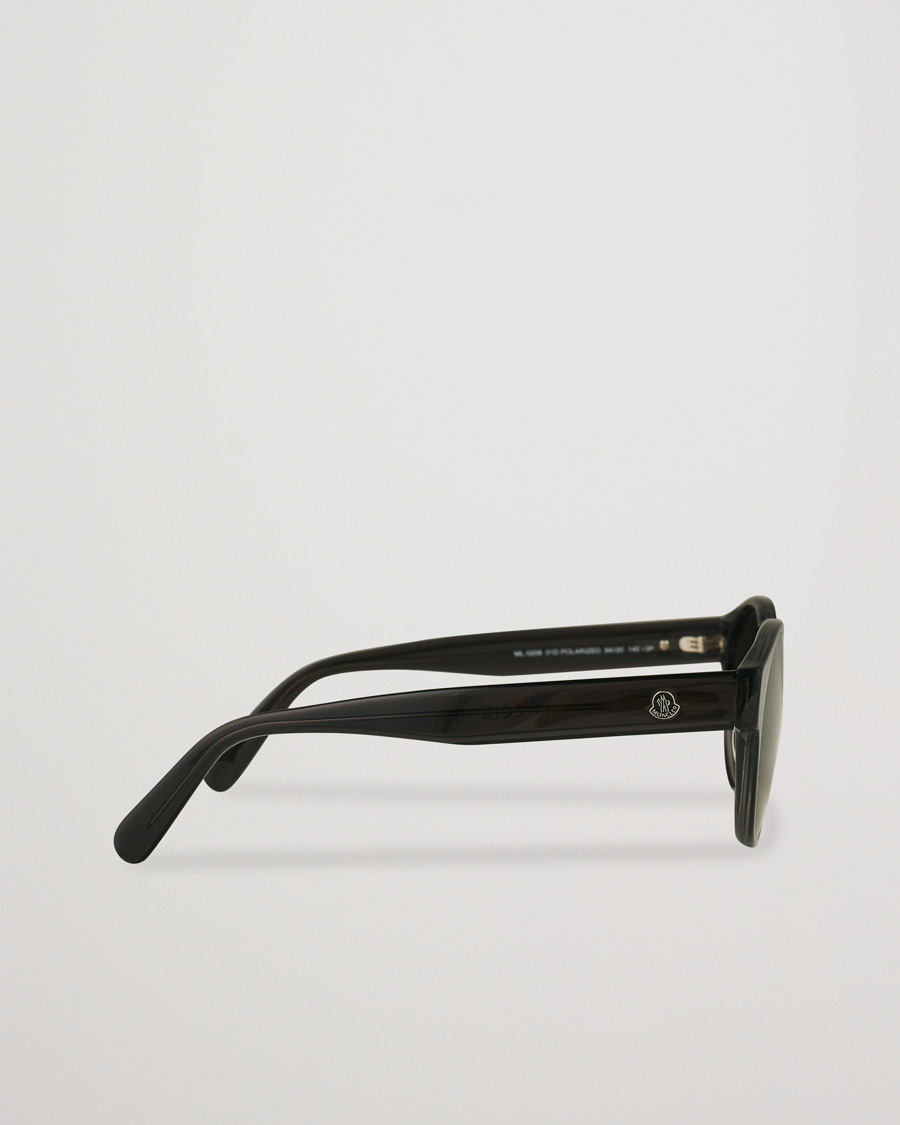 Herren | Moncler Lunettes ML0209 Polarized Sunglasses Shiny Black/Smoke | Moncler Lunettes | ML0209 Polarized Sunglasses Shiny Black/Smoke
