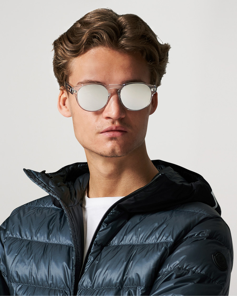 Herren |  | Moncler Lunettes | ML0209 Polarized Sunglasses Crystal/Smoke