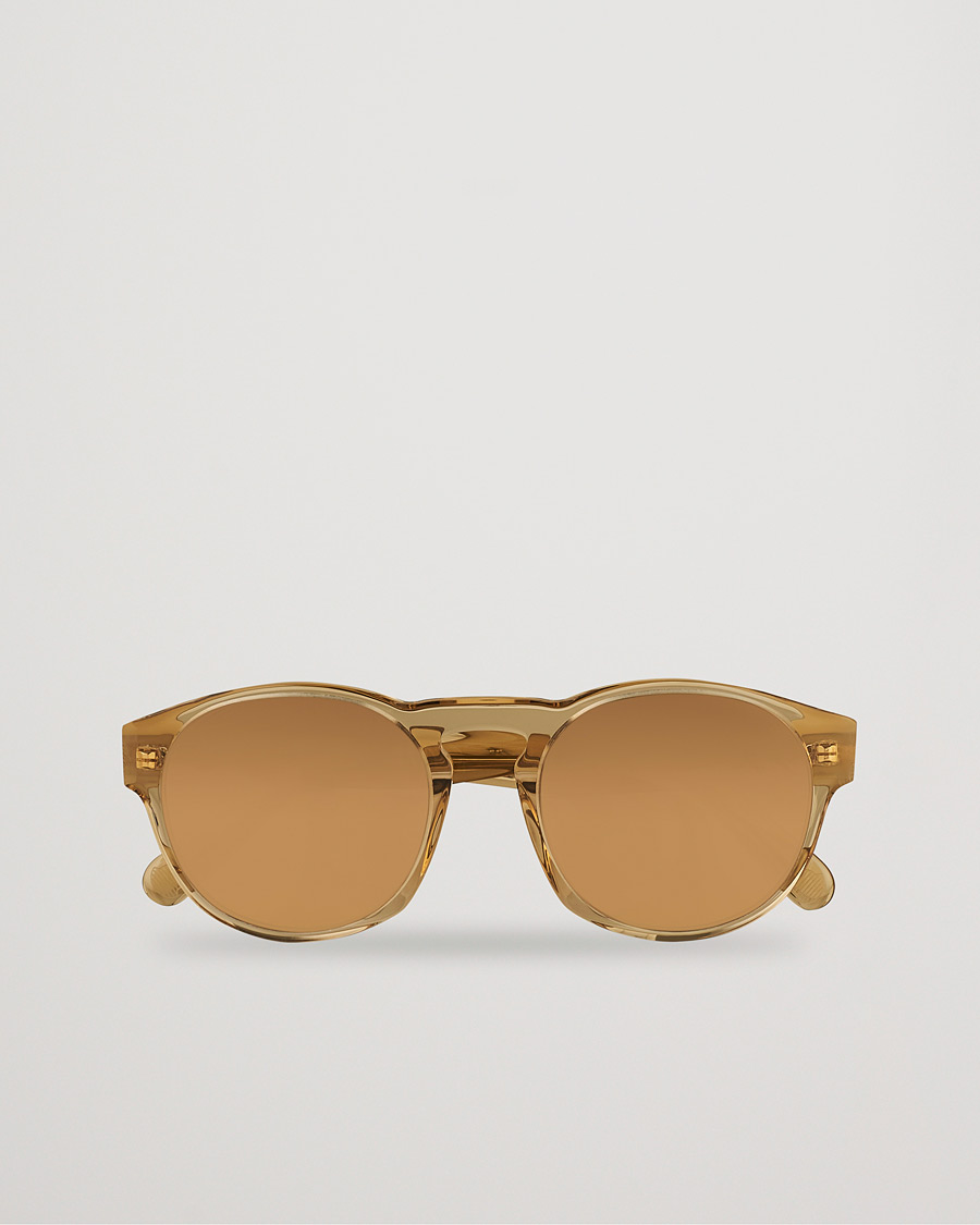 Herren | Moncler Lunettes ML0209 Polarized Sunglasses Shiny Beige/Brown | Moncler Lunettes | ML0209 Polarized Sunglasses Shiny Beige/Brown